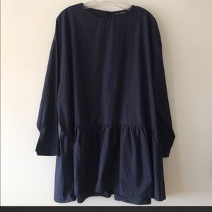 Zara drop waist dress